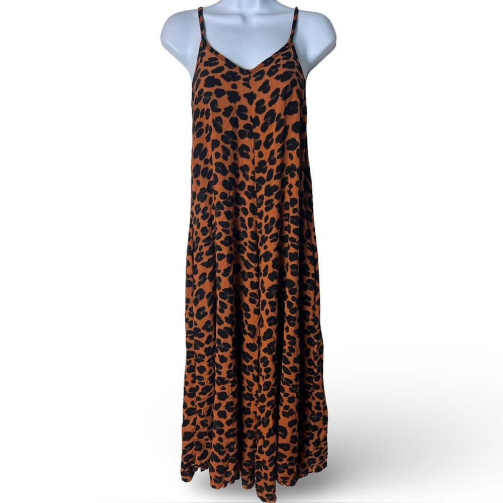 Chantique Hawaii – Women’s Leopard Print Wide-Leg Jumpsuit – Sz. One Size